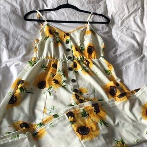 Summer sunflowers dress